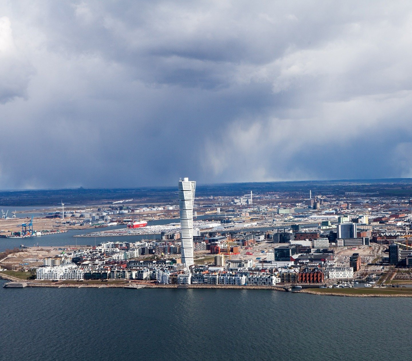Stadsöversikt över Malmö