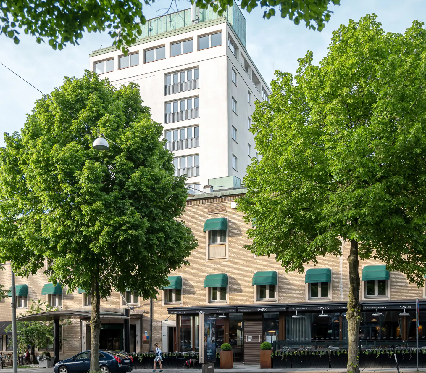 The facade of the Elite Park Avenue Hotel in Gothenburg