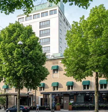 The facade of the Elite Park Avenue Hotel in Gothenburg
