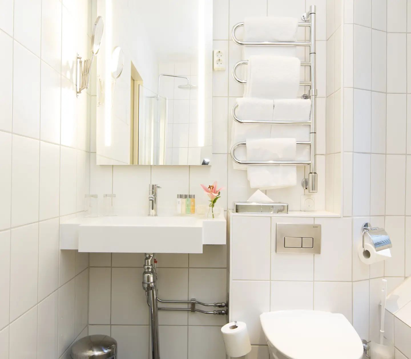 Bathroom with sink and toilet
