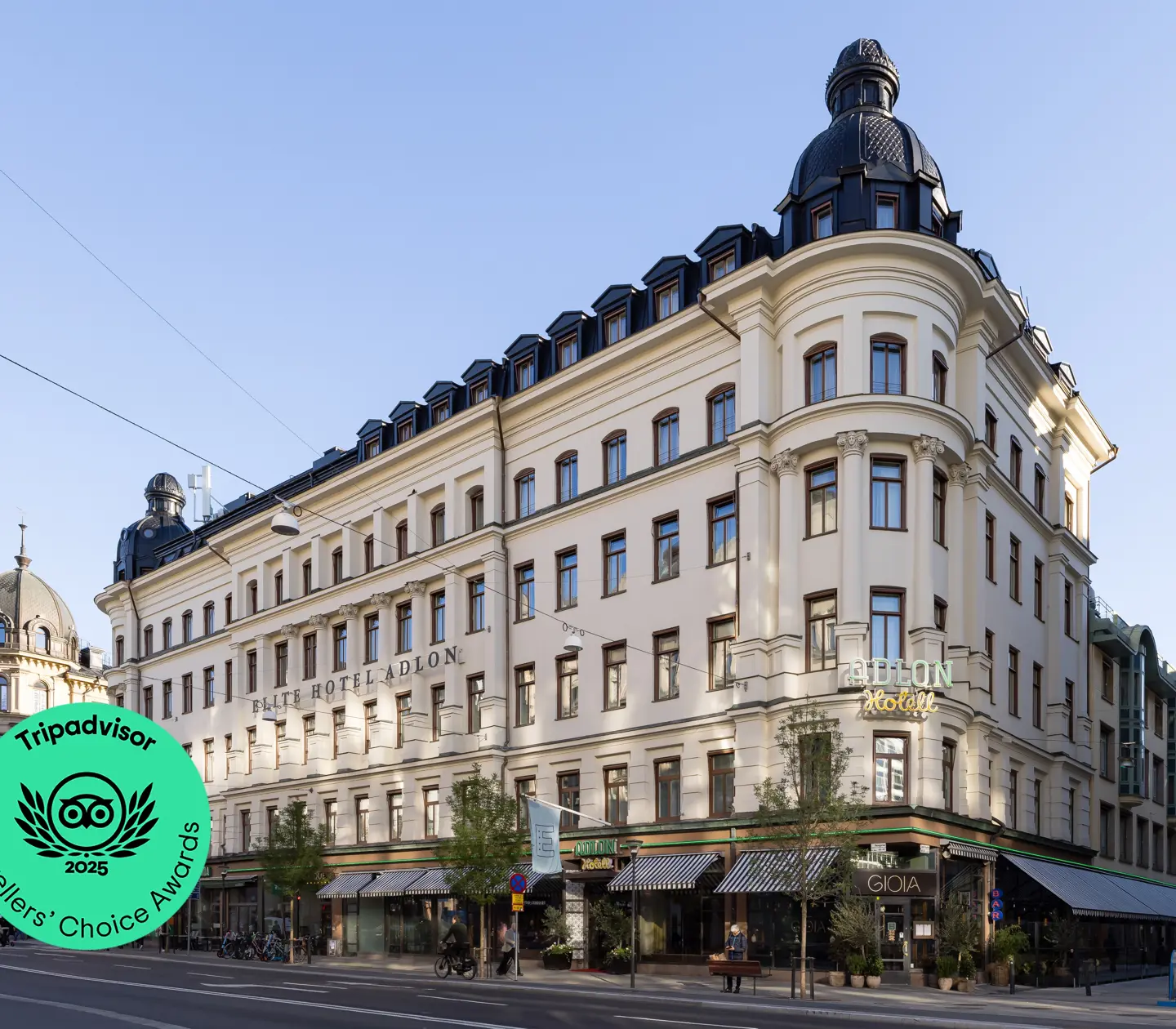The front of Elite Hotel Adlon, Stockholm