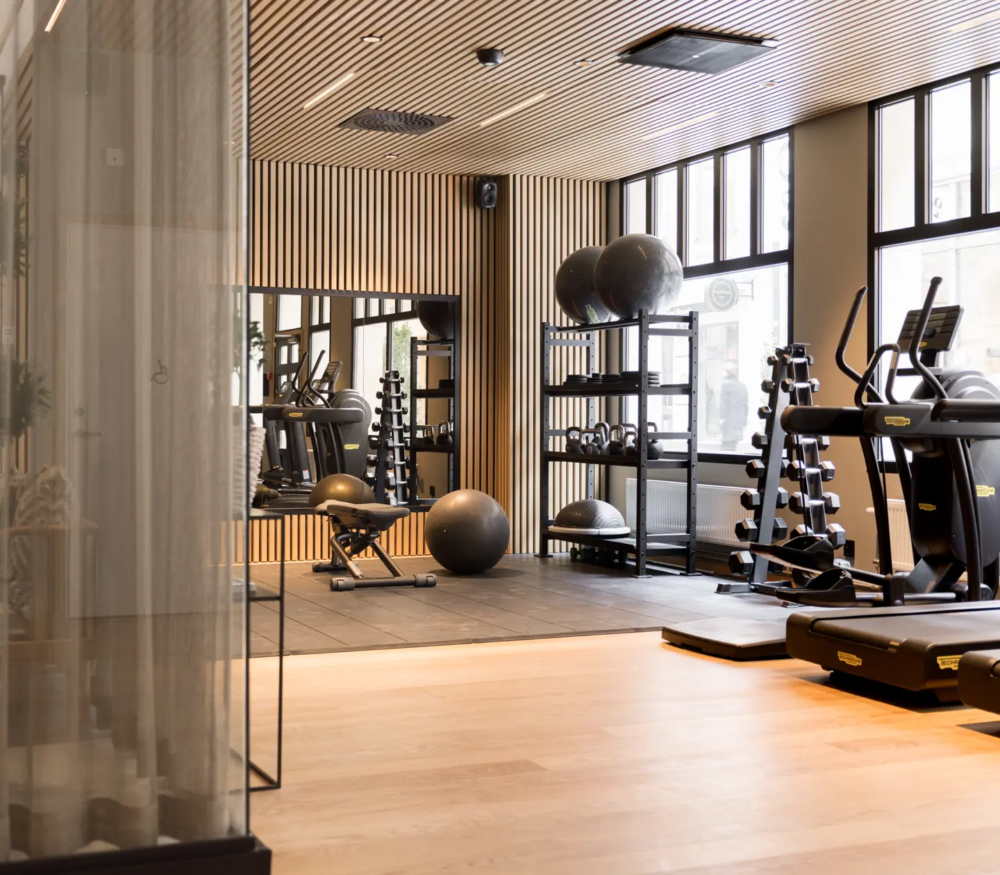 Well-equipped and pleasant gym