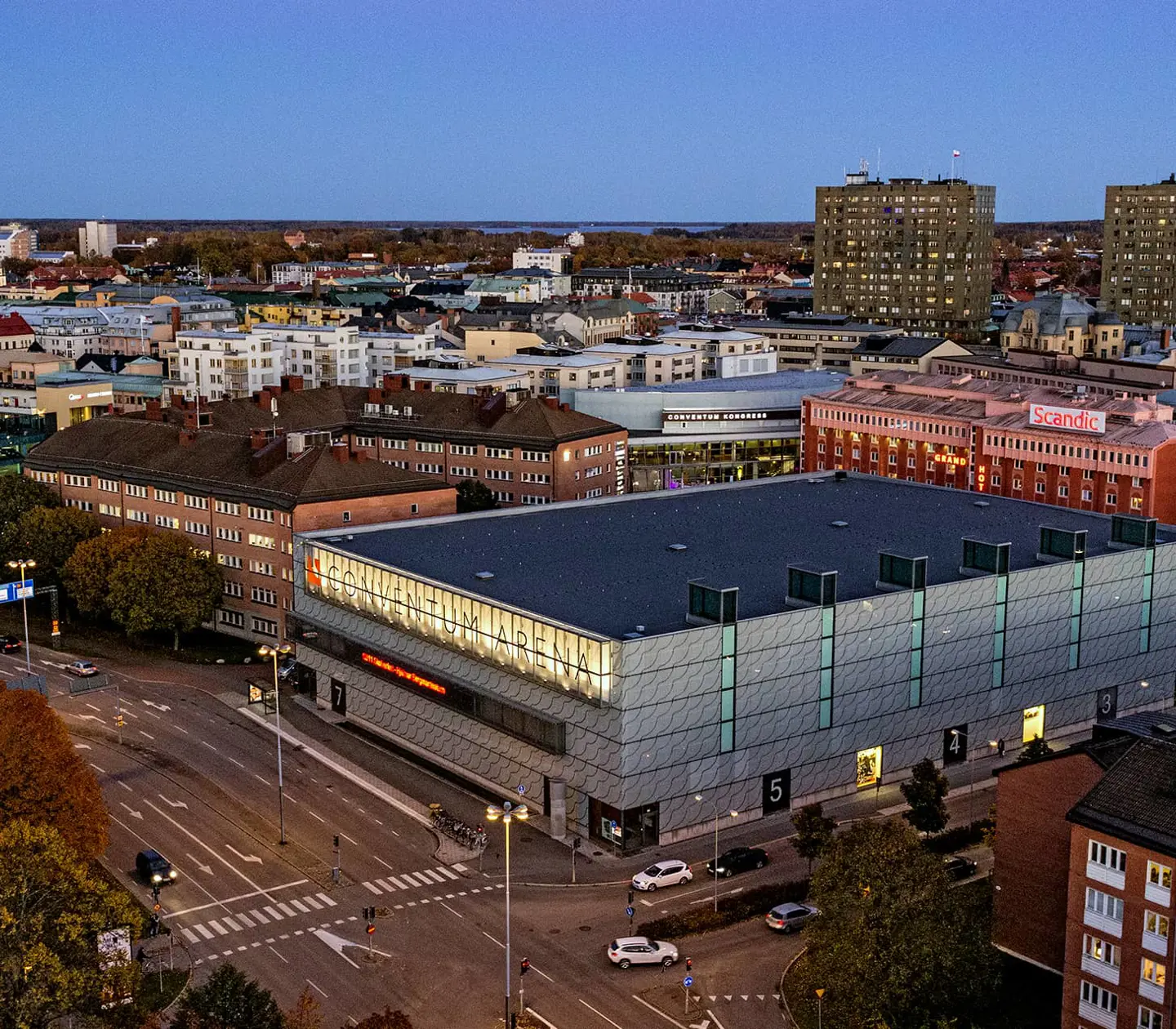 Panoramabild på Conventum Arena