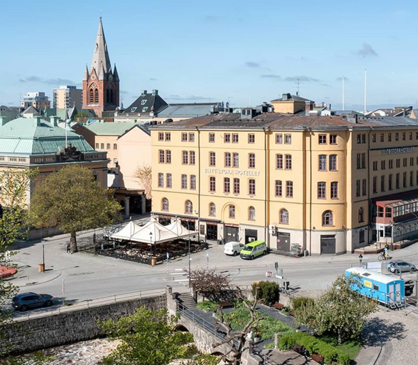 Vy över Elite Stora Hotellet i Örebro