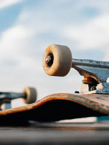 Upp och nervänd skateboard