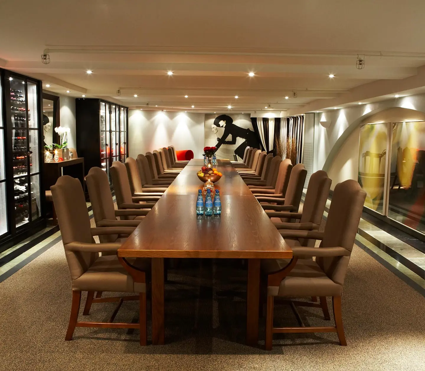 Konferensdukning i Vinarkivet på Elite Plaza Hotel
