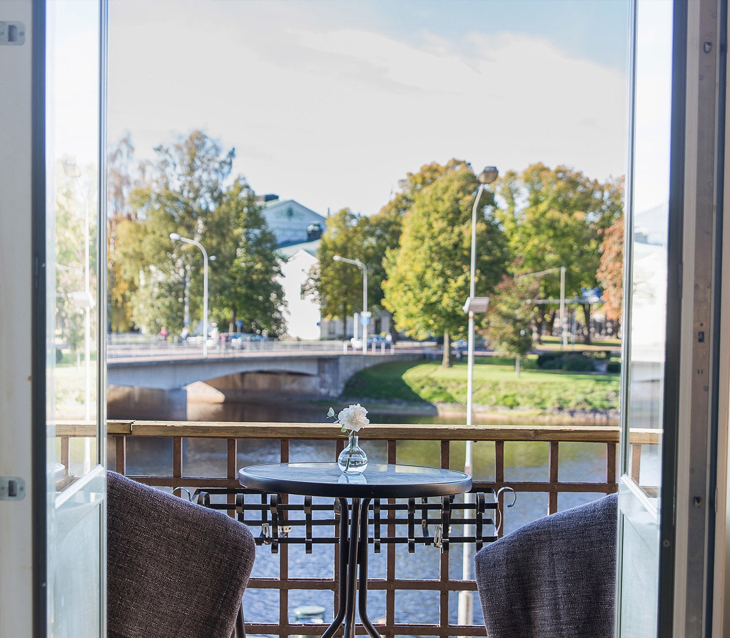 Utsikt från ett fönster på Elite Hotel Karlstad