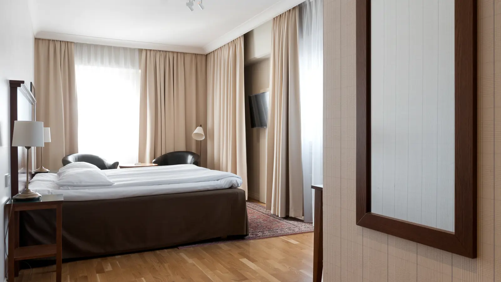 Hotel room at Bishops Arms Hotel in Kiruna