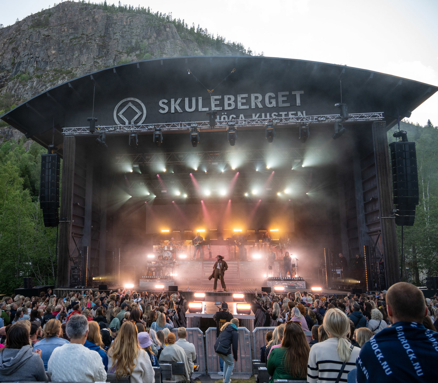 Konsert på naturscen i Skuleberget