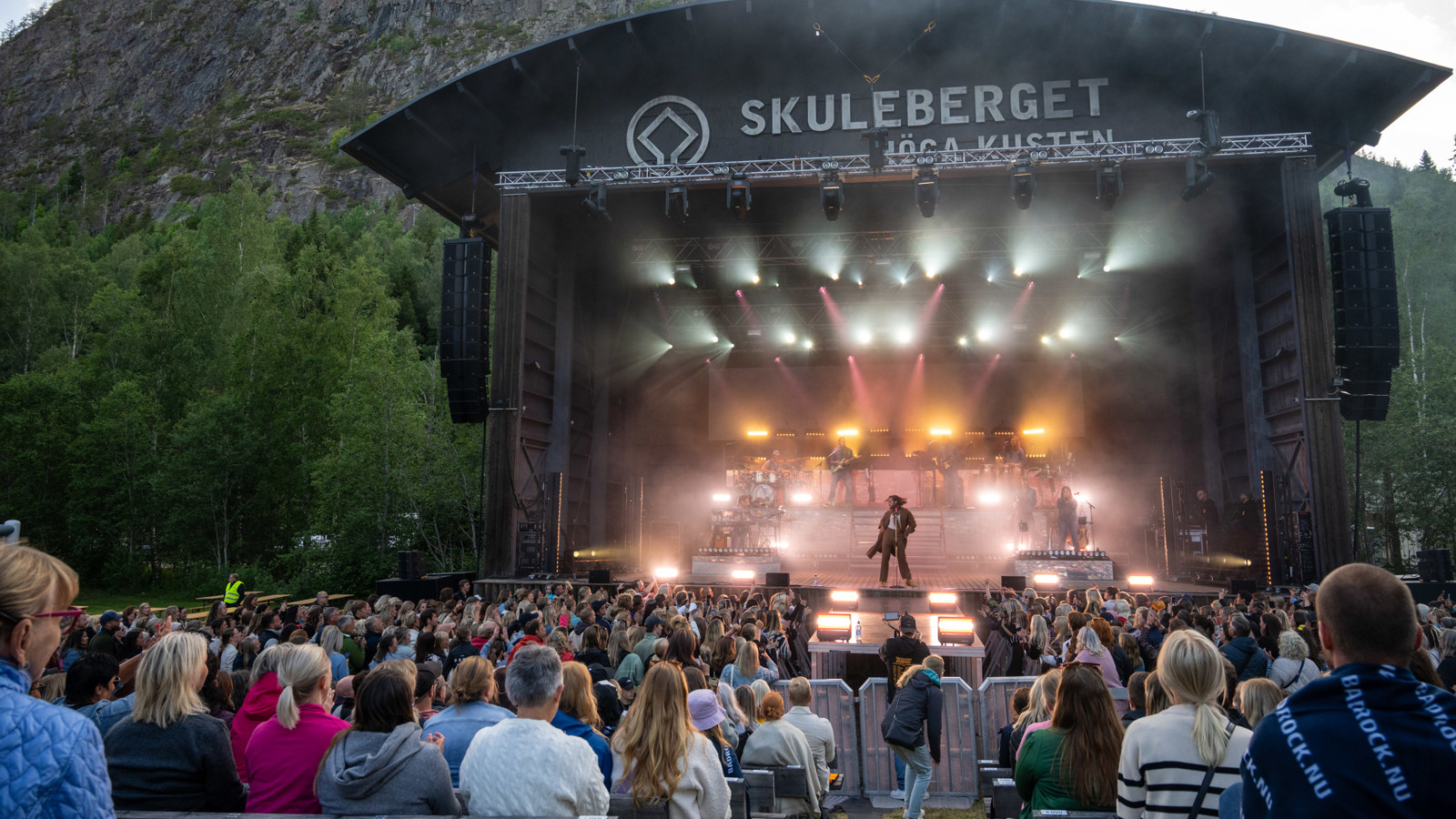 Konsert på naturscen i Skuleberget