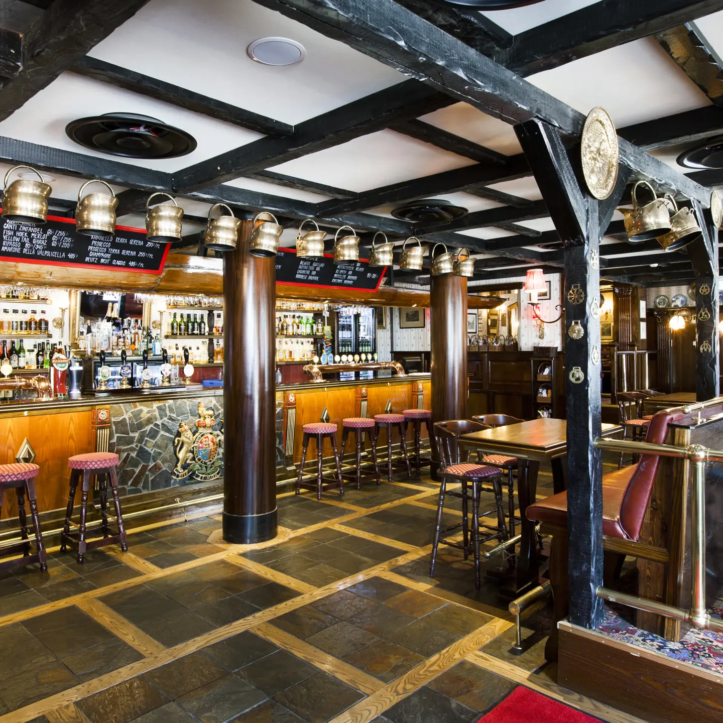 Bar in bishops arms restaurant