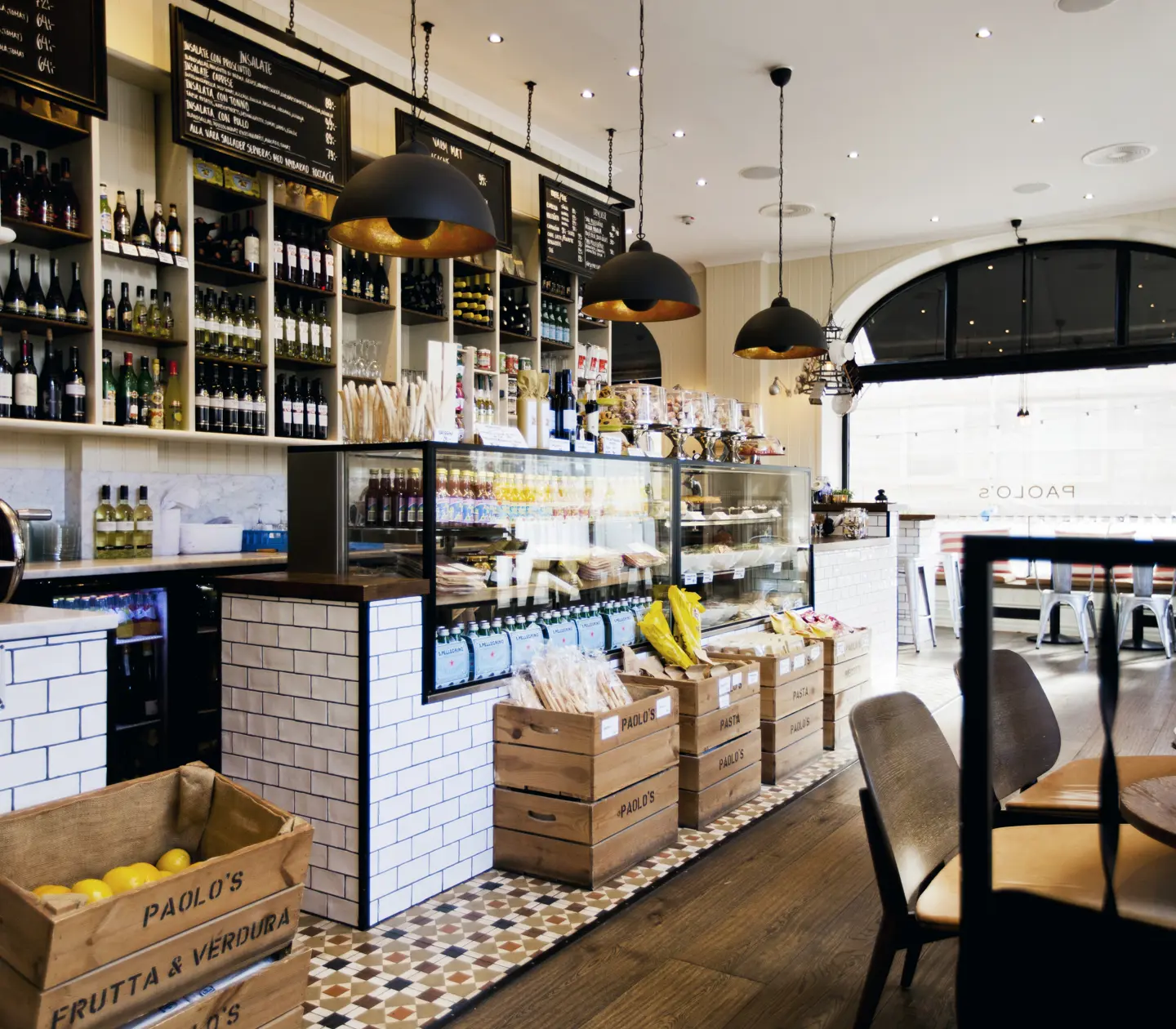 An Italian style restaurant