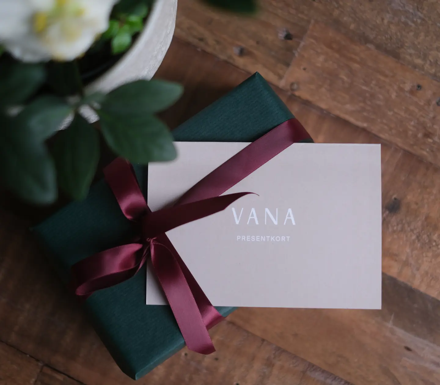 Wrapped gift card
