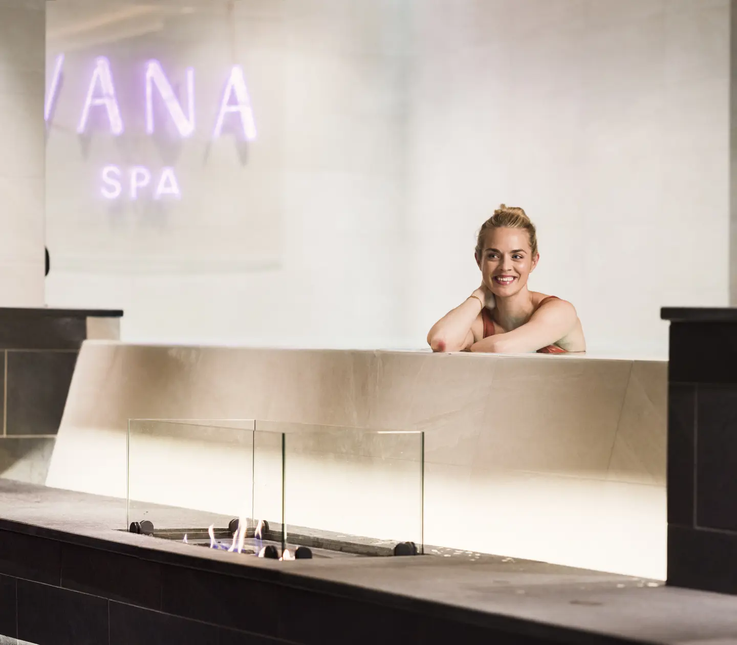 Women in pool at Vana Spa